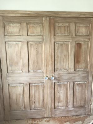 Before & After Door Staining in Clifton, NJ (2)
