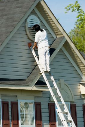 Exterior Painting being performed by an experienced Everlast Construction & Painting LLC painter.